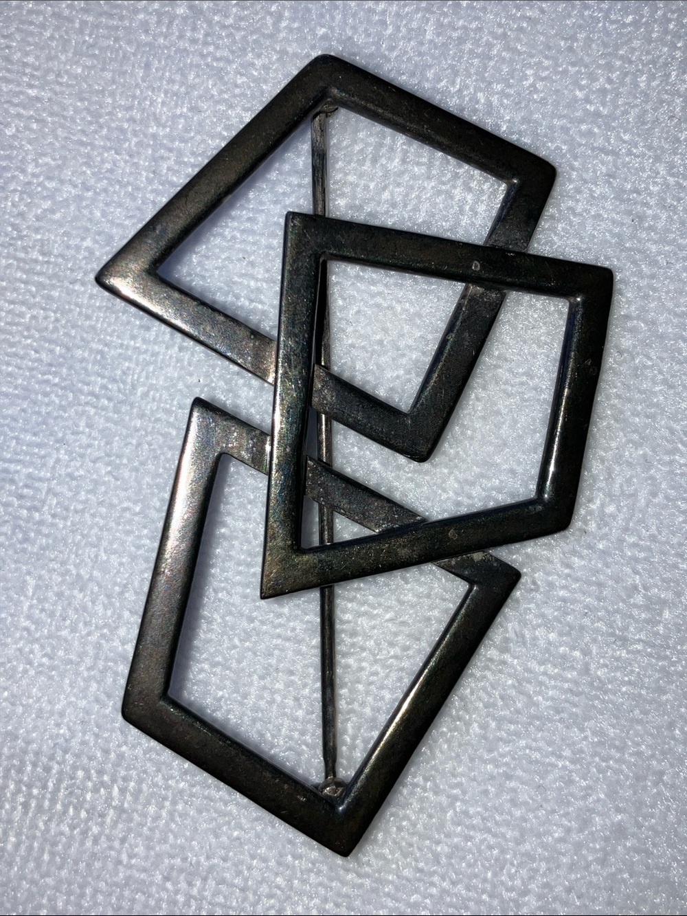 Vintage Abstract Modernist Pin Sterling ISG